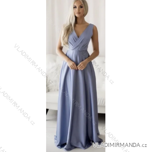 Langes, elegantes Partykleid für Damen mit Trägern (S/M EINHEITSGRÖSSE) ITALIAN FASHION FMPRP23R1395