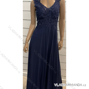 Langes, elegantes Partykleid für Damen mit Trägern (S/M EINHEITSGRÖSSE) ITALIAN FASHION FMPRP23JJ1693
