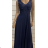 Langes, elegantes Partykleid für Damen mit Trägern (S/M EINHEITSGRÖSSE) ITALIAN FASHION FMPRP23JJ1693