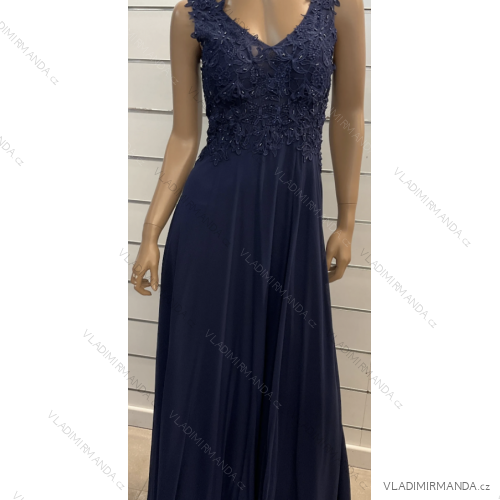 Langes, elegantes Partykleid für Damen mit Trägern (S/M EINHEITSGRÖSSE) ITALIAN FASHION FMPRP23JJ1693