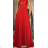 Langes, elegantes, ärmelloses Partykleid für Damen (Einheitsgröße S/M) ITALIAN FASHION FMPRP23JR-17611