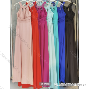 Langes, elegantes, ärmelloses Partykleid für Damen (Einheitsgröße S/M) ITALIAN FASHION FMPRP23JR-17556