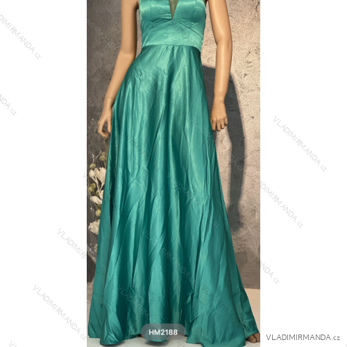 Langes, elegantes Partykleid für Damen mit Trägern (S/M EINHEITSGRÖSSE) ITALIAN FASHION FMPRP23HM2188