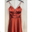 Langes, elegantes Partykleid für Damen mit Trägern (S/M EINHEITSGRÖSSE) ITALIAN FASHION FMPRP23HM2188