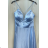 Langes, elegantes Partykleid für Damen mit Trägern (S/M EINHEITSGRÖSSE) ITALIAN FASHION FMPRP23HM2188
