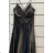 Langes, elegantes Partykleid für Damen mit Trägern (S/M EINHEITSGRÖSSE) ITALIAN FASHION FMPRP23HM2188