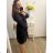 Damen Warmes Langarmkleid (L / XL ONE SIZE) ITALIAN FASHION IM422VERONA
