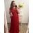 Ballkleid lang, elegant, Party, kurzärmelig, Damen, Übergröße (XL/2XL Einheitsgröße) ITALIAN FASHION IMM2368815PL/DU XL/2XL rosa