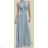 Langes, elegantes, ärmelloses Partykleid für Damen (Einheitsgröße S/M) ITALIAN FASHION FMPRP23JR-17932