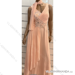 Langes, elegantes, ärmelloses Partykleid für Damen (Einheitsgröße S/M) ITALIAN FASHION FMPRP231663