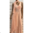 Langes, elegantes, ärmelloses Partykleid für Damen (Einheitsgröße S/M) ITALIAN FASHION FMPRP231663
