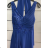 Langes, elegantes, ärmelloses Partykleid für Damen (Einheitsgröße S/M) ITALIAN FASHION FMPRP231663