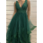 Langes, elegantes Partykleid für Damen mit Trägern (S/M EINHEITSGRÖSSE) ITALIAN FASHION FMPRP23DF8861