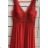 Langes, elegantes Partykleid für Damen mit Trägern (S/M EINHEITSGRÖSSE) ITALIAN FASHION FMPRP23DF8879
