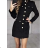 Elegantes Damenkleid mit langen Ärmeln (Einheitsgröße S/M) ITALIAN FASHION FMPRP23VMC1451