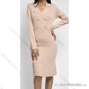 Elegantes Damenkleid mit langen Ärmeln (Einheitsgröße S/M) ITALIAN FASHION FMPRP23DPU410
