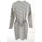 Elegantes Damenkleid mit langen Ärmeln (Einheitsgröße S/M) ITALIAN FASHION FMPRP23MC1700