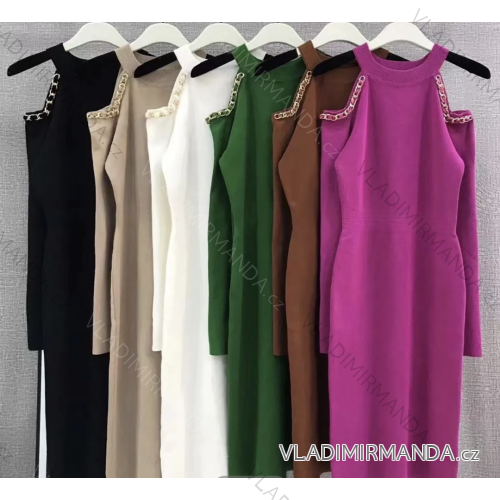 Langarmkleid für Damen (S/M EINHEITSGRÖSSE) ITALIAN FASHION FMPRP23MCY0312