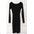 Langarmkleid für Damen (S/M EINHEITSGRÖSSE) ITALIAN FASHION FMPRP23M1555