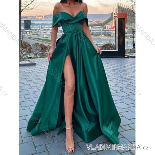 Langes, elegantes Carmen-Kleid für Damen (Einheitsgröße S/M) ITALIAN FASHION IMPBB23B22735