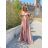 Langes, elegantes Carmen-Kleid für Damen (Einheitsgröße S/M) ITALIAN FASHION IMPBB23B22735