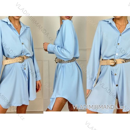 Langarm-Hemdkleid für Damen (Einheitsgröße S/M) ITALIAN FASHION IMPBB23N36223