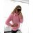 Gestrickter Rollkragenpullover für Damen mit langen Ärmeln (Einheitsgröße S/M) ITALIAN FASHION IM323001