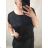 Kurzarmkleid für Damen in Übergröße (L-3XL) POLISH FASHION PMF20013 schwarz 44