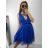 Trägerloses Partykleid für Damen aus Tüll (Einheitsgröße S/M/L) ITALIAN FASHION IM9239005
