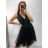 Trägerloses Partykleid für Damen aus Tüll (Einheitsgröße S/M/L) ITALIAN FASHION IM9239005
