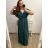 Langes Strickkleid mit Rollkragen und kurzen Ärmeln für Damen (Einheitsgröße S/M) ITALIAN FASHION IMM22FD51751 XL/2XL altrosa