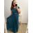 Ballkleid, elegant, formell, kurzärmelig, Damen, Übergröße (L/XL/2XL, Einheitsgröße), ITALIAN FASHION IMM22693/DU1, Burgunderrot
