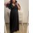 Šaty plesové dlouhé elegantní společenské krátký rukáv dámské nadrozměr (XL/2XL ONE SIZE) ITALSKÁ MÓDA IMM22PL80658 XL/2XL schwarz