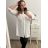 Shirt verlängert 3/4 Langarm Damen (L/XL/2XL ONE SIZE) ITALIAN FASHION IM423025