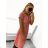 Kleid Kurzarm Damen (Uni L-2XL) ITALIENISCH MODA IMS20004