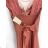 Kleid Kurzarm Damen (Uni L-2XL) ITALIENISCH MODA IMS20004