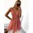 Kleid Kurzarm Damen (Uni L-2XL) ITALIENISCH MODA IMS20004