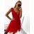 Kleid Kurzarm Damen (Uni L-2XL) ITALIENISCH MODA IMS20004
