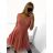 Kleid Kurzarm Damen (Uni L-2XL) ITALIENISCH MODA IMS20004