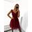 Kleid Kurzarm Damen (Uni L-2XL) ITALIENISCH MODA IMS20004