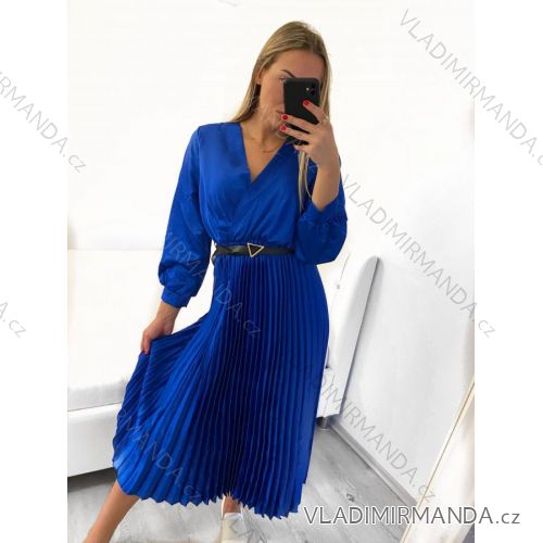 Elegantes Langarmkleid Damen (S / M.ONE SIZE) ITALIAN FASHION IMM211302