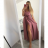 Langes Sommerkleid aus Satin mit Trägern Damen mit Gürtel (UNI S / M) ITALIAN FASHION IMM22INFINITE -   grüne Erbse -   S / M