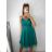 Šaty letní na ramínka dámské (S/M ONE SIZE) ITALSKÁ MÓDA IMPBB22B21841 S/M altrosa
