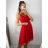 Šaty letní na ramínka dámské (S/M ONE SIZE) ITALSKÁ MÓDA IMPBB22B21841 S/M altrosa