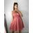 Šaty letní na ramínka dámské (S/M ONE SIZE) ITALSKÁ MÓDA IMPBB22B21841 S/M altrosa