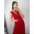 Langes Party-Elegantes Sommerkleid für Damen (Einheitsgröße S/M) ITALIAN FASHION IMPSH233584 Rosa S/M