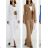 Elegantes Hemd Langarm Damen Kleid (S / M ONE SIZE) ITALIAN FASHION IMWY21734