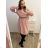 Damen Warmes Langarmkleid (L / XL ONE SIZE) ITALIAN FASHION IM422VERONA