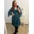 Šaty letní na ramínka dámské (S/M ONE SIZE) ITALSKÁ MÓDA IMPBB22B21841 dunkelblau XL/2XL