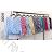 Damen-Tunika/Bluse mit langen Ärmeln und Streifen (S/M Einheitsgröße) ITALIAN FASHION IMM23FS32011